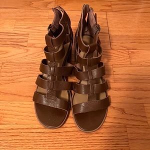Brown American Rag heeled sandal size 11M